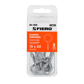 Blíster con 8 armellas cerradas de 19 x 60, fiero - Hergui Musical