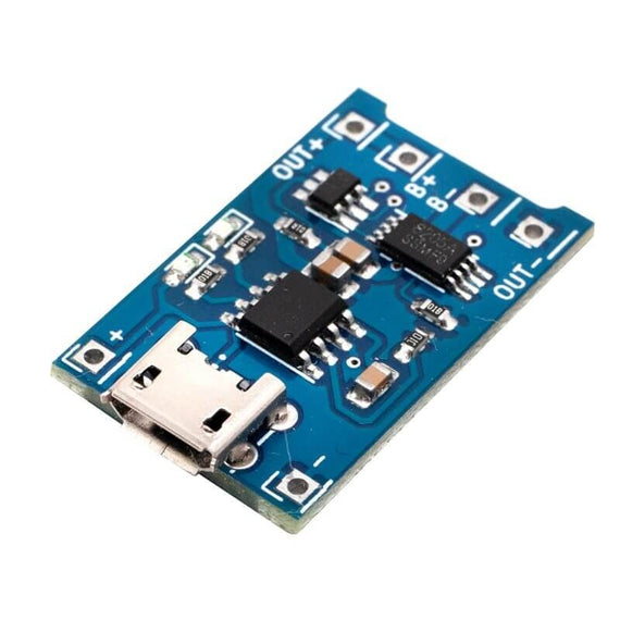 MÓDULO DE CARGA DE BATERÍA Li-ON MICRO USB TP4056 RADOX   870-403 - Hergui Musical