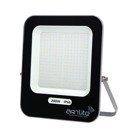 REFLECTOR LED SMD CUADRADO SLIM 200W BLANCO FRIO  ARTLITE   ARE-017 - Hergui Musical