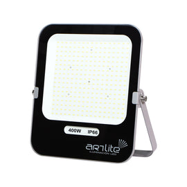 REFLECTOR LED SMD 400W EFICIENCIA 125LM/W 50000LM 90-277VCA EXTERIOR IP66 BLANCO FRÍO 6500K  ARTLITE  ARE-026 - Hergui Musical