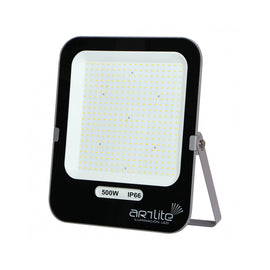 REFLECTOR LED SMD 500W EFICIENCIA 125LM/W 62500LM 90-277VCA EXTERIOR IP66 BLANCO FRÍO 6500K  ARTLITE  ARE-027 - Hergui Musical