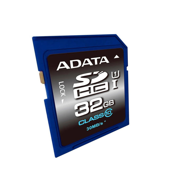 Memoria SD (SDHC) 32GB ADATA Clase 10 (V10), Velocidad hasta 100MB/25MB por seg.  ASDH32GUICL10-R - Hergui Musical