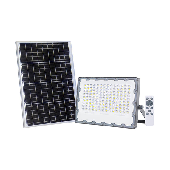 REFLECTOR LED SOLAR CON PANEL SOLAR MONTABLE, CONTROLADOR, SENSOR Y BATERIA RECARGABLE INCLUIDA. 2300LM BLANCO FRÍO 6500K  ARTLITE   ASL-002 - Hergui Musical