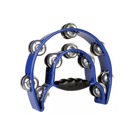 PANDERO DOBLE MEDIA LUNA AZUL, DOBLE ANILLO 90 GRADOS  ALICE   ATB002A/BL