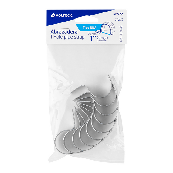Bolsa c/10 abrazaderas tipo uña 1