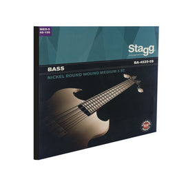 JGO. DE CUERDAS PARA BAJO ELÉCTRICO, CAL. 45-125, 5 CUERDAS  STAGG   BA-4525-5S - Hergui Musical
