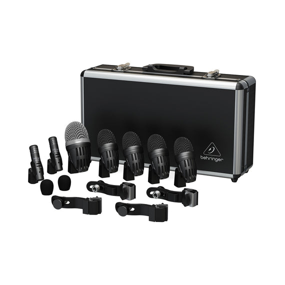 Set de micrófonos de batería premium de 7 piezas para aplicaciones en vivo y en estudio  BEHRINGER  BC1500 - Hergui Musical