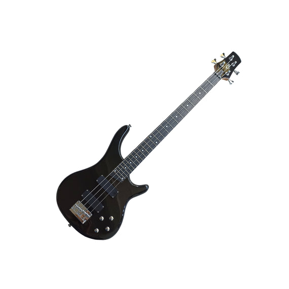 BAJO ELÉCTRICO 4 CUERDAS, COLOR NEGRO, ACABADO BRILLANTE  ROMMS   BE-J4BK - Hergui Musical
