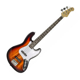 BAJO ELÉCTRICO 4 CUERDAS, SUNBURST CON BLANCO, ACABADO BRILLANTE  ROMMS   BE-P4SB - Hergui Musical