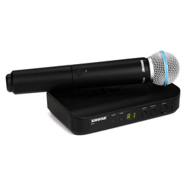 SISTEMA DE MICROFONO INALAMBRICO DE MANO, CAPSULA BETA58, FRECUENCIA: 596 a 616 MHz  SHURE   BLX24/B58-J11 - Hergui Musical