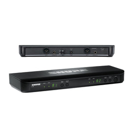 REPUESTO DE RECEPTOR SHURE DOBLE PARA MICRÓFONOS INALÁMBRICOS DE LÍNEA BLX, DIVERSITY, CON 2 ANTENAS DE 1/4 ONDA, FRECUENCIA: 596 a 616 MHz   BLX88-J11 - Hergui Musical