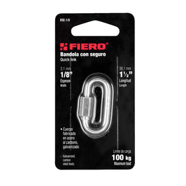 BANDOLA DE ACERO DE 1/8" CON SEGURO   FIERO   BSE-1/8 - Hergui Musical