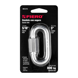 BANDOLA DE ACERO DE 5/16" CON SEGURO   FIERO   BSE-5/16 - Hergui Musical