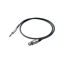Cable para micrófono 10m, canon hembra a plug 6.3mm  PROEL   BULK200LU10 - Hergui Musical