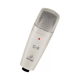 Micrófono de condensador BEHRINGER de doble diafragma, ideal para grabación en estudio y aplicaciones en vivo    C-3 - Hergui Musical