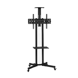 Soporte para pantalla LCD de piso con llantas, 32" a 65"   LINK BITS   C3265N40B - Hergui Musical