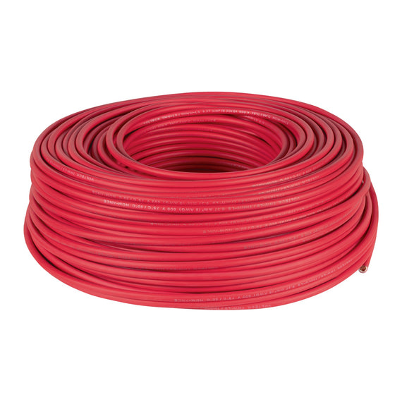Rollo de 100 m de cable thhw-ls 8 awg rojo, volteck  CAB-8R(100) - Hergui Musical