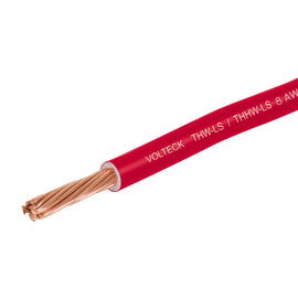 Cable por metro Cal. 8 de cable thhw-ls 8 awg rojo, volteck  CAB-8R  46058 - Hergui Musical