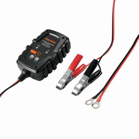 Cargador / mantenedor de 1 a para baterías de 6/12v, truper  CARBA-1 - Hergui Musical