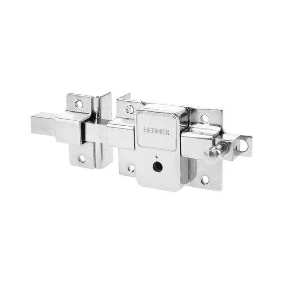 Cerradura de barra fija, llave tetra, izquierda, blíster  HERMEX  CB-50IB - Hergui Musical
