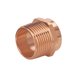 Conector de cobre de rosca exterior 1", foset basic   CC-613B