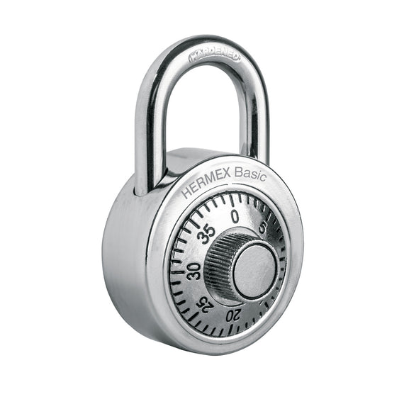 Candado de combinación de disco en blíster, hermex basic   CD-50CP - Hergui Musical