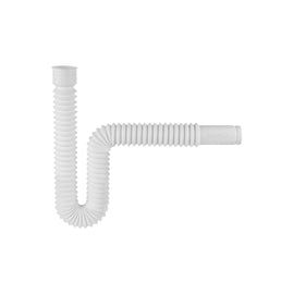 CESPOL FLEXIBLE DE PROPILENO BLANCO PARA LAVABO Y FREGADERO  FOSET   CE-232