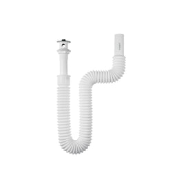 CESPOL FLEXIBLE PARA LAVABO DE 90CM, ARILLO METÁLICO  FOSET   CE-245