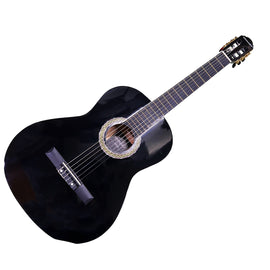 Guitarra clásica 4/4, color Negro, con cuerdas de nylon, incluye funda   ARANJUEZ   CG851-BK - Hergui Musical