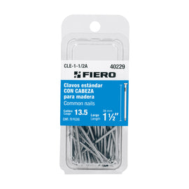 Blíster con 70 clavos estándar 1-1/2" con cabeza,  FIERO   CLE-1-1/2A