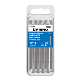 Blíster con 35 clavos estándar 2" con cabeza,  FIERO   CLE-2A - Hergui Musical