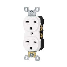 CONTACTO DUPLEX CARA DE CHINO STANDARD BLANCO   VOLTECK    CODO-CHSB - Hergui Musical
