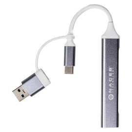 NACEB Hub Usb-C/A A 4 Puertos 1*Usb 3.0, 3*Usb2.0  NA-0124