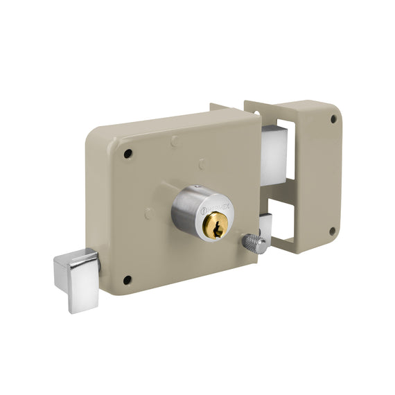 Cerradura sobreponer der instala-fácil, tradicional, blíster HERMEX  CS-75DB - Hergui Musical