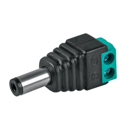 Conector de energía para cctv tipo macho, volteck  CTV-1M - Hergui Musical