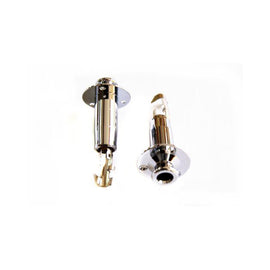 JACK DE 6.3mm CON CABEZA DE BOTON CROMADO PARA GUITARRA  TEMPO   D-17 - Hergui Musical