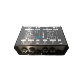 CAJA DIRECTA PASIVA DOS CANALES XLR CAJA METALICA  SOUNDTRACK   DB-02 - Hergui Musical