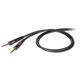 Cable para instrumento 3m, plug 6.3mm a plug 6.3mm, profesional con conectores sobremoldeados de Diehard Gold  PROEL   DHG100LU3 - Hergui Musical