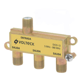 Divisor de 1 entrada y 3 salidas coaxial  VOLTECK  DICO-13 - Hergui Musical