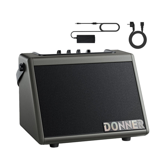 Amplificador para batería eléctricas Mini, color Gris  DONNER  DDA-20-GREY - Hergui Musical