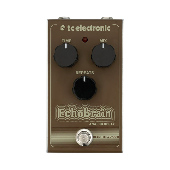PEDAL DELAY ESTILO VINTAGE PARA GUITARRA, CIRCUITO COMPLETAMENTE ANÁLOGO, RETARDO DE 300 MS, TRUE BYPASS, TOP-MOUNTED I/O, PUEDES CREAR COOL RUNAWAY DELAYS   TC ELECTRONICS   ECHO-BRAIN - Hergui Musical