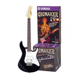 PAQUETE DE GUITARRA ELÉCTRICA YAMAHA, AMPLIFICADOR Y ACCESORIOS, HUMX1, SINGLE X2, CARATULA BLANCA COLOR NEGRO  YAMAHA   EG112GPIIBL/0X2 - Hergui Musical