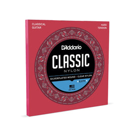 Juego de cuerdas nailon clear, tension dura  DADDARIO   EJ-27H - Hergui Musical