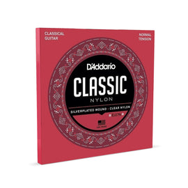Juego de cuerdas nailon clear, tension normal  DADDARIO   EJ-27N - Hergui Musical