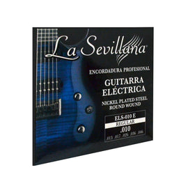 JGO. DE CUERDAS PARA GUITARRA ELÉCTRICA, CAL. .10, LA SEVILLANA   ELS-010E - Hergui Musical