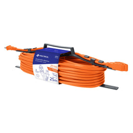 EXTENSION ELECTRICA DE USO RUDO 25M 2X16AWG   VOLTECK   ER-25X16 - Hergui Musical