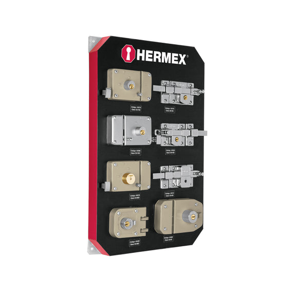 Exhibidor con cerraduras, hermex  EX-HE-SB - Hergui Musical