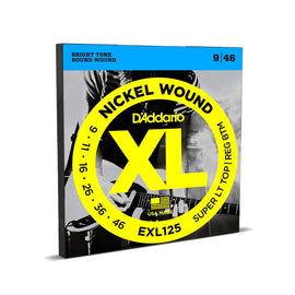 JGO. DE CUERDAS PARA GUITARRA ELÉCTRICA CAL. 09-46  D ADDARIO   EXL-125 - Hergui Musical