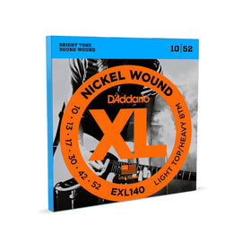 JGO. DE CUERDAS PARA GUITARRA ELÉCTRICA CAL. 10-52  D ADDARIO   EXL-140 - Hergui Musical