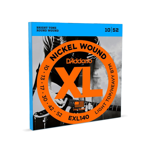 JGO. DE CUERDAS PARA GUITARRA ELÉCTRICA CAL. 10-52  D ADDARIO   EXL-140 - Hergui Musical